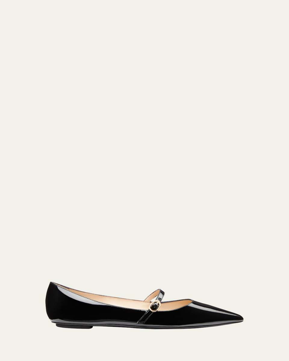 Emilia Patent Mary Jane Ballerina Flats